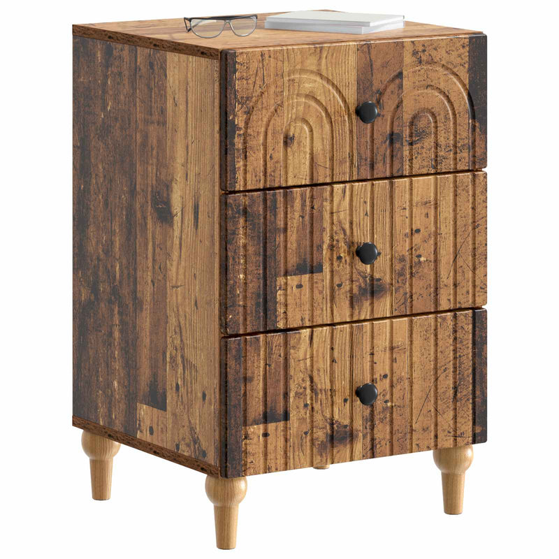 Dulap de noapte Lemn vechi 43x 41 x 66,5 cm Lemn prelucrat