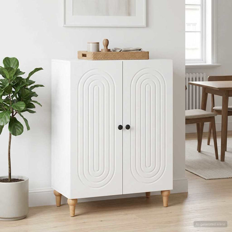Bufet Alb 66 x 34,5 x 90 cm Lemn prelucrat