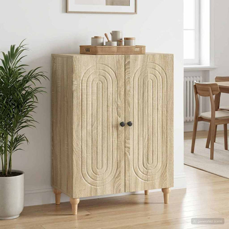 Bufet Stejar Sonoma 66 x 34,5 x 90 cm Lemn prelucrat