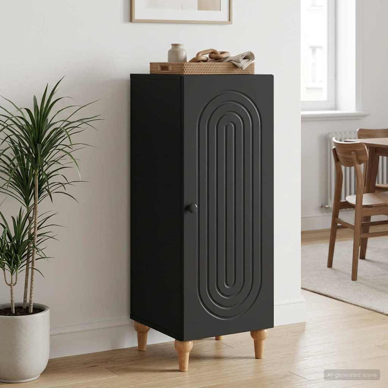 Bufet Negru 33 x 34,5 x 90 cm Lemn prelucrat