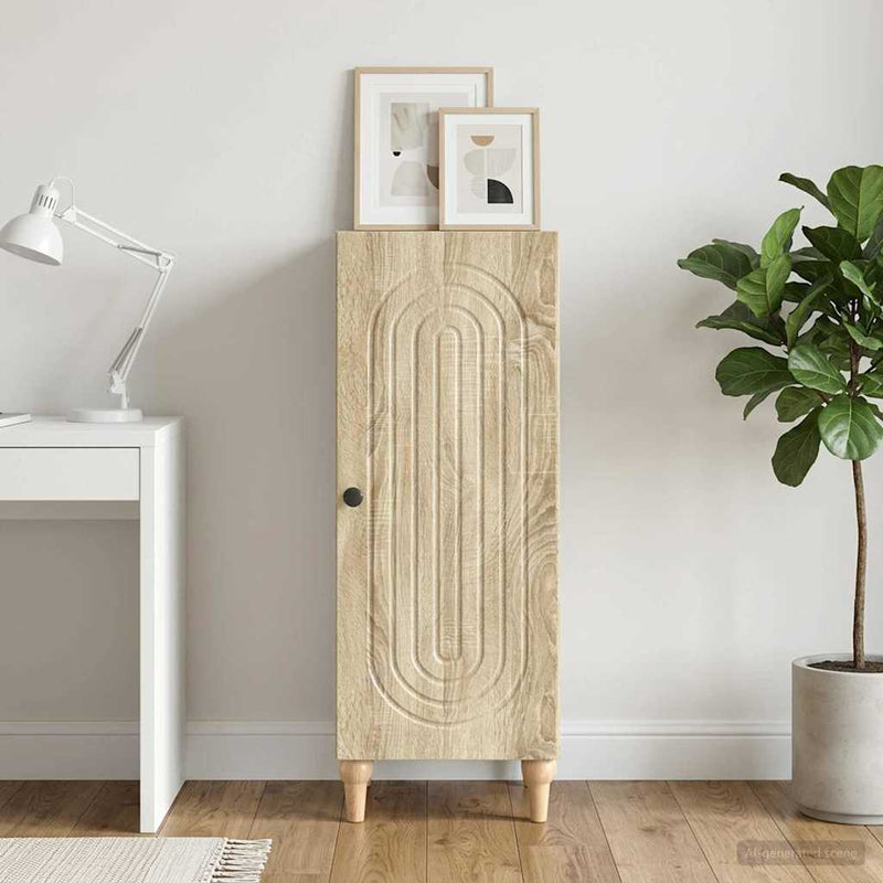 Bufet Stejar Sonoma 33 x 34,5 x 90 cm Lemn prelucrat