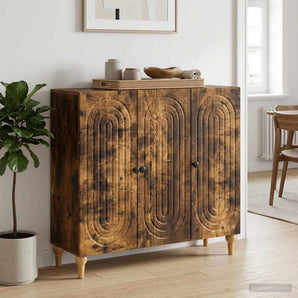 Bufet Stejar fumuriu 89 x 34,5 x 80 cm Lemn prelucrat