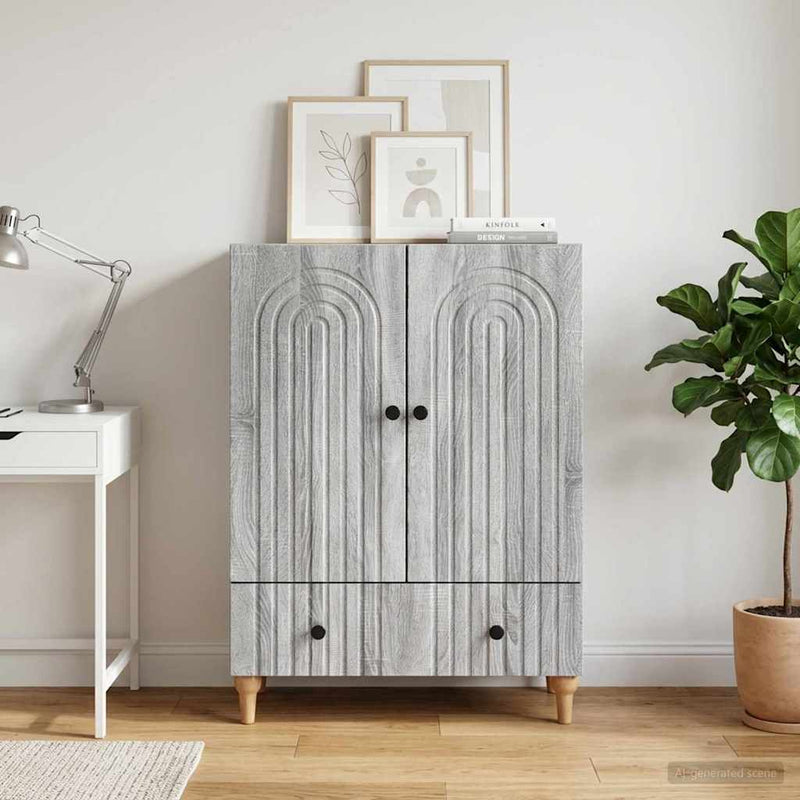 Bufet Sonoma gri 66 x 34,5 x 95 cm Lemn prelucrat