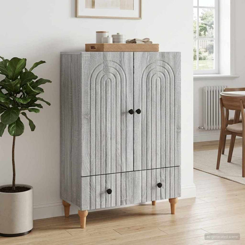Bufet Sonoma gri 66 x 34,5 x 95 cm Lemn prelucrat