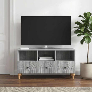 Cabinet TV 102 x 34,5 x 50 cm Sonoma gri Lemn prelucrat