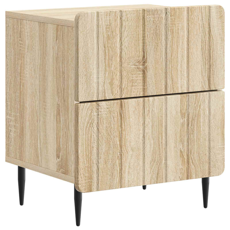 Dulap de noapte 2 buc. Stejar Sonoma 43 x 34,5 x 49,5 cm
