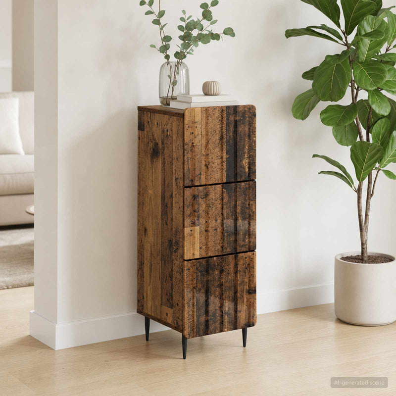 Dulap cu sertare 33 x 34,5 x 92 cm Lemn prelucrat Lemn vechi