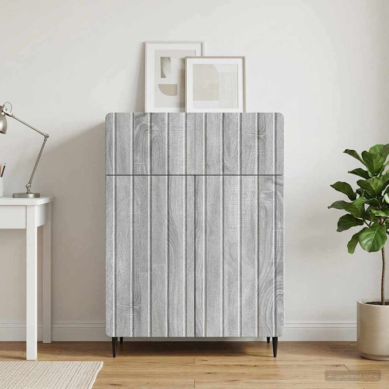 Bufet Sonoma gri 66 x 34,5 x 92 cm Lemn prelucrat