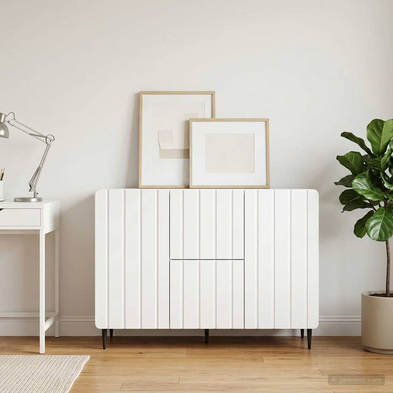 Bufet Alb 89 x 34,5 x 62 cm Lemn prelucrat