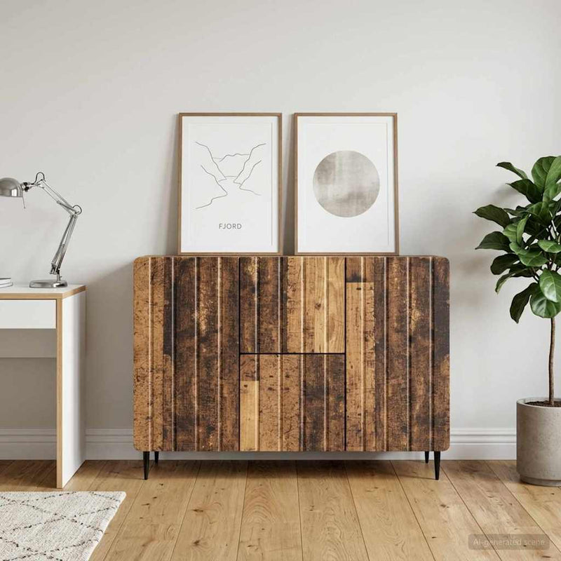 Bufet cu sertar Lemn vechi 89 x 34,5 x 62 cm Lemn prelucrat
