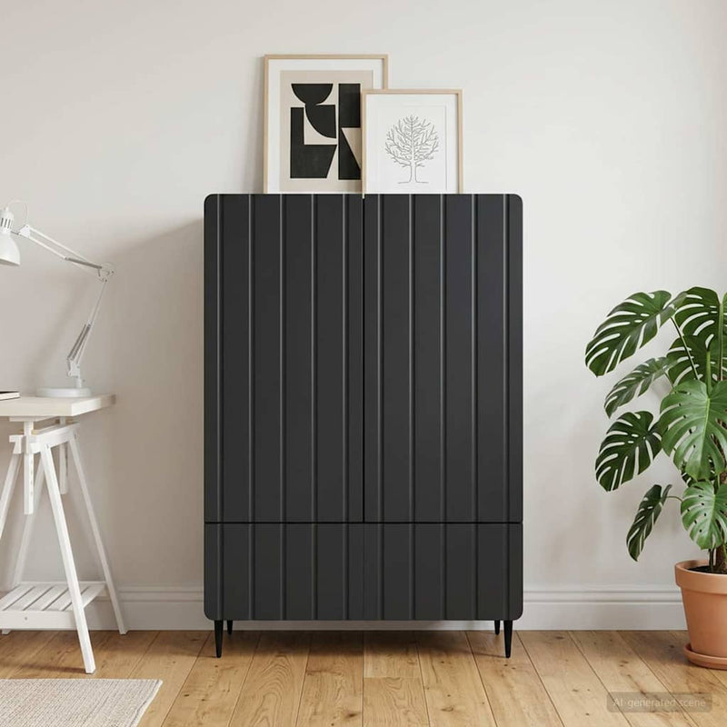 Bufet Negru 66 x 34,5 x 97 cm Lemn prelucrat