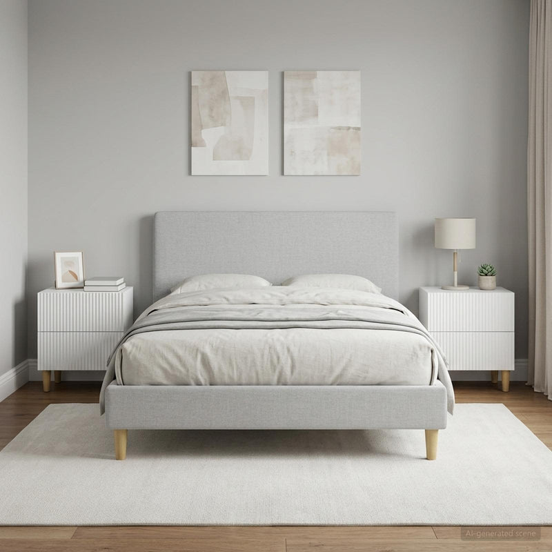 Dulap de noapte 2 buc. Alb 43 x 34,5 x 48 cm Lemn prelucrat