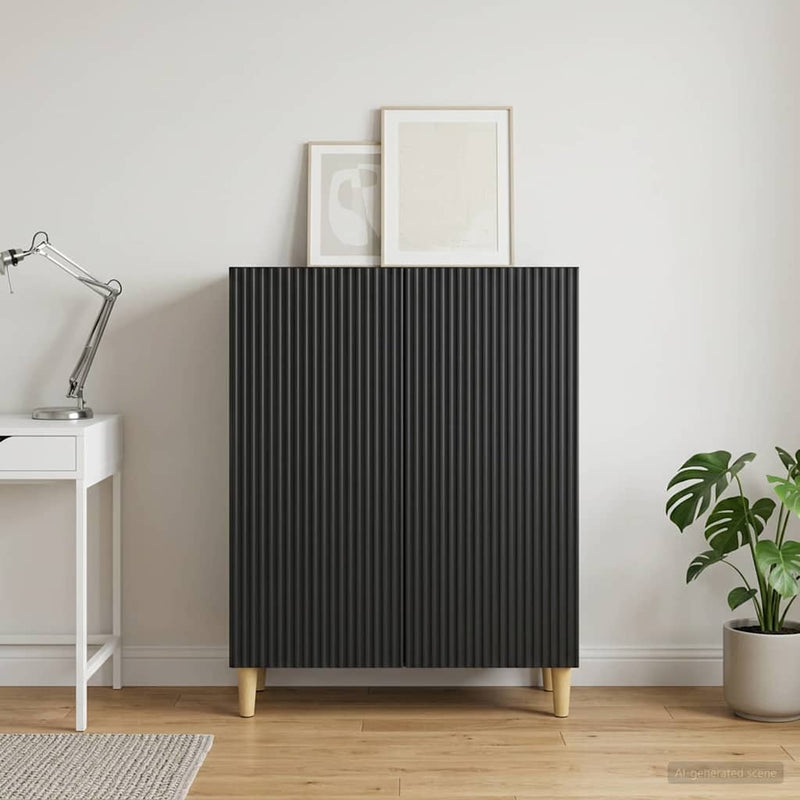 Bufet Negru 66 x 34,5 x 90 cm Lemn prelucrat