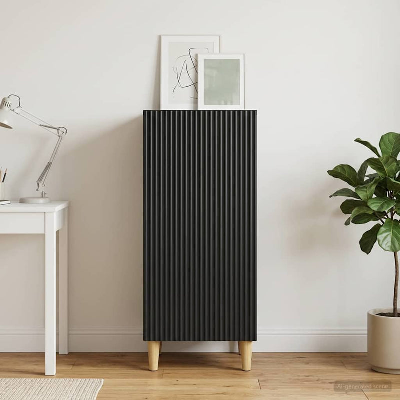 Bufet Negru 33 x 34,5 x 90 cm Lemn prelucrat