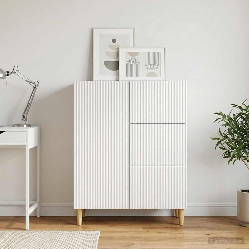 Bufet Alb 66 x 34,5 x 90 cm Lemn prelucrat