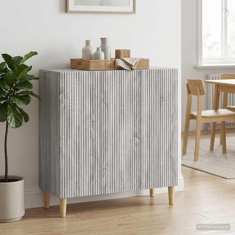 Bufet Sonoma gri 89 x 34,5 x 80 cm Lemn prelucrat
