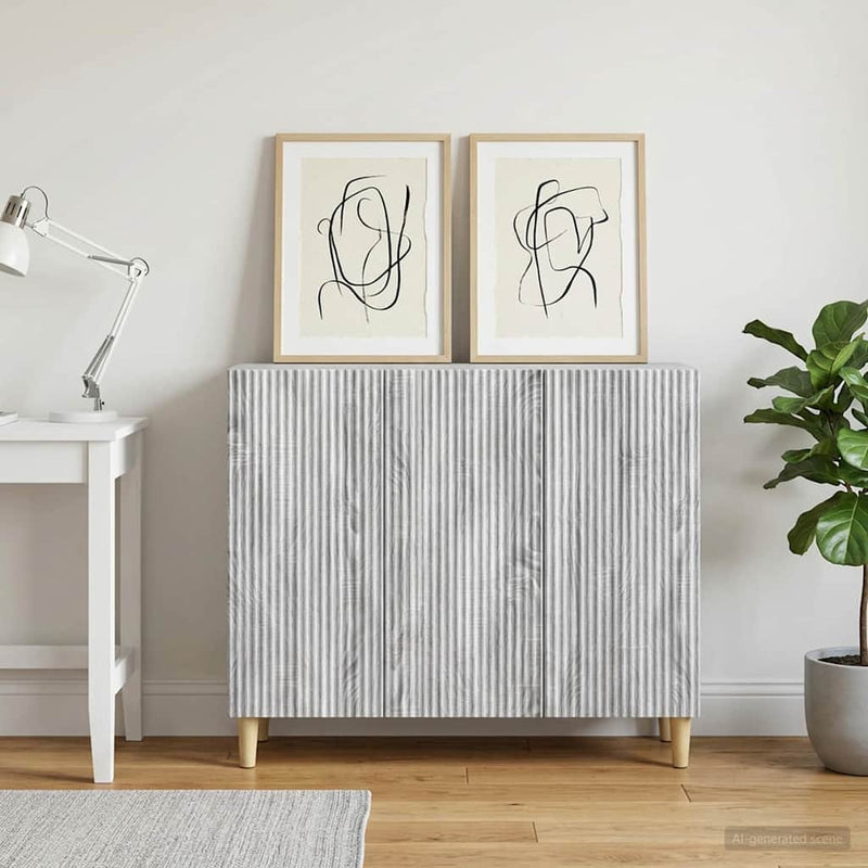 Bufet Sonoma gri 89 x 34,5 x 80 cm Lemn prelucrat