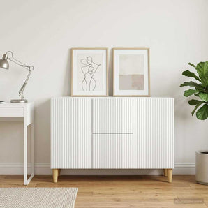 Bufet Alb 89 x 34,5 x 60 cm Lemn prelucrat