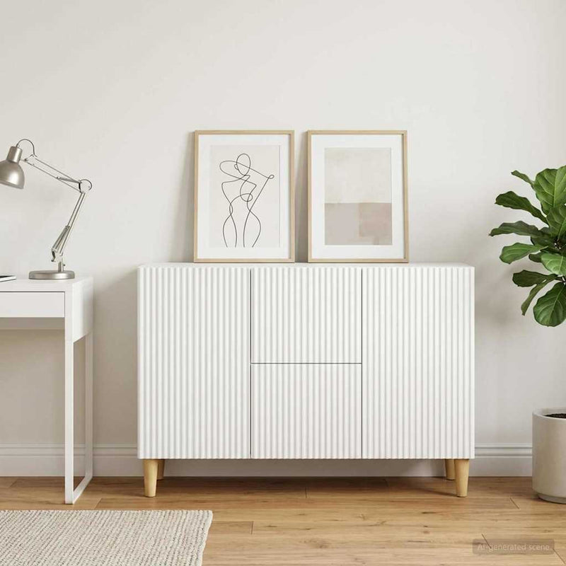 Bufet Alb 89 x 34,5 x 60 cm Lemn prelucrat