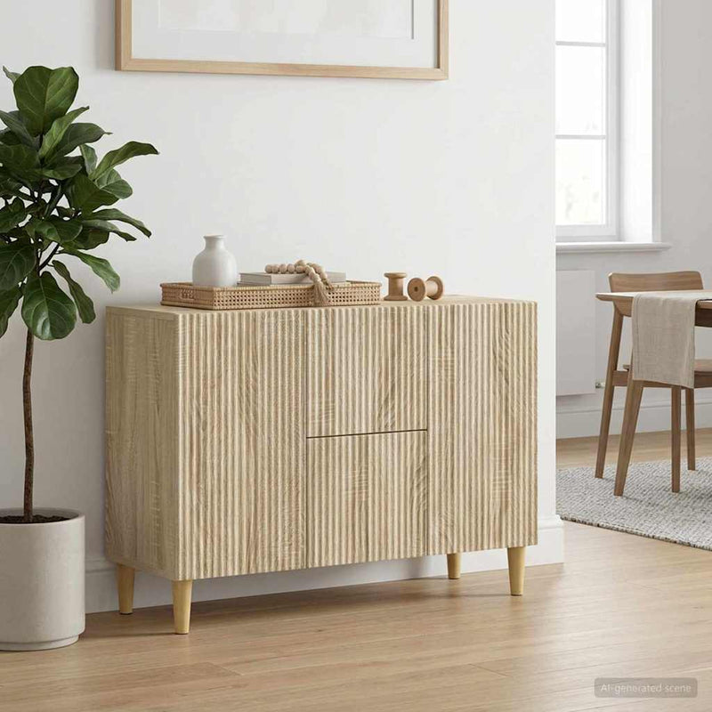 Bufet Stejar Sonoma 89 x 34,5 x 60 cm Lemn prelucrat