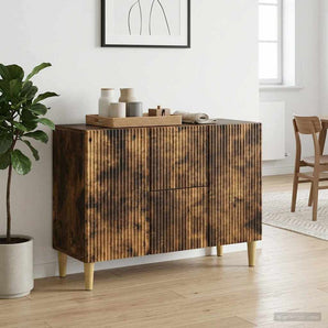 Bufet Stejar fumuriu 89 x 34,5 x 60 cm Lemn prelucrat