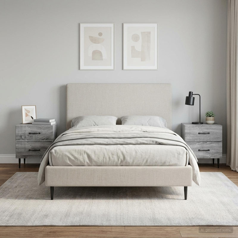 Dulap de noapte 2 buc. Sonoma gri 43 x 34,5 x 47,5 cm