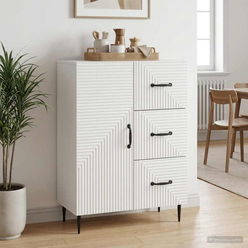 Bufet Alb 66 x 34,5 x 89,5 cm Lemn prelucrat