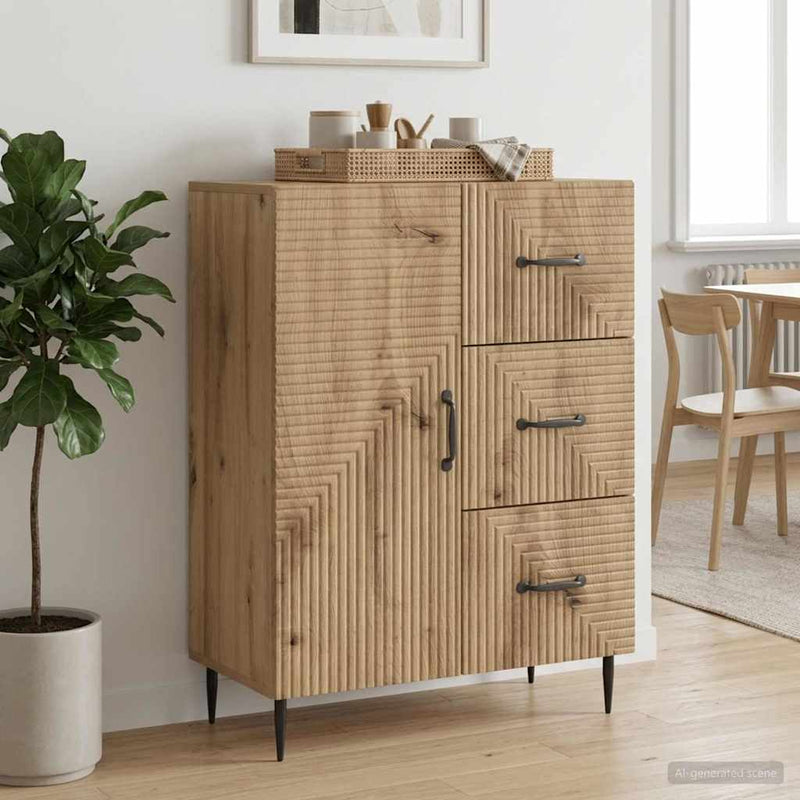 Bufet Stejar Artizanal 66 x 34,5 x 89,5 cm Lemn prelucrat