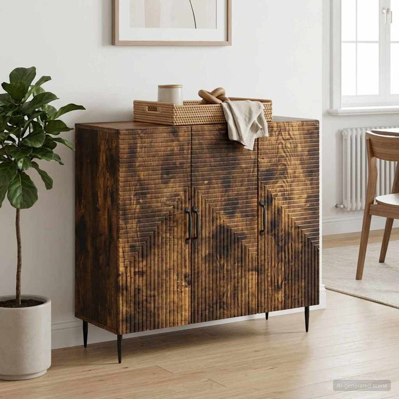 Bufet Stejar fumuriu 89 x 34,5 x 80 cm Lemn prelucrat