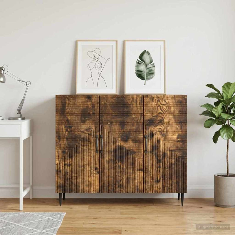 Bufet Stejar fumuriu 89 x 34,5 x 80 cm Lemn prelucrat