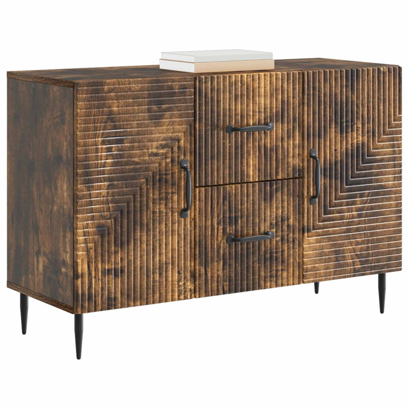 Bufet cu sertar Stejar fumuriu 89 x 34,5 x 60 cm Lemn prelucrat