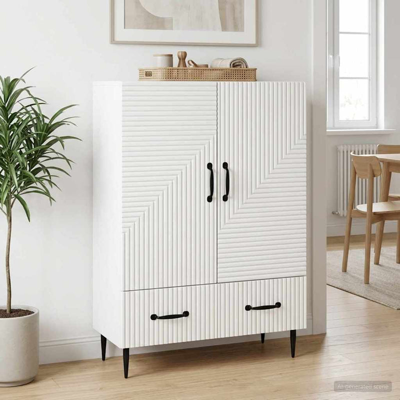 Bufet Alb 66 x 34,5 x 95 cm Lemn prelucrat