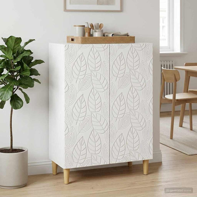 Bufet Alb 66 x 34,5 x 90 cm Lemn prelucrat