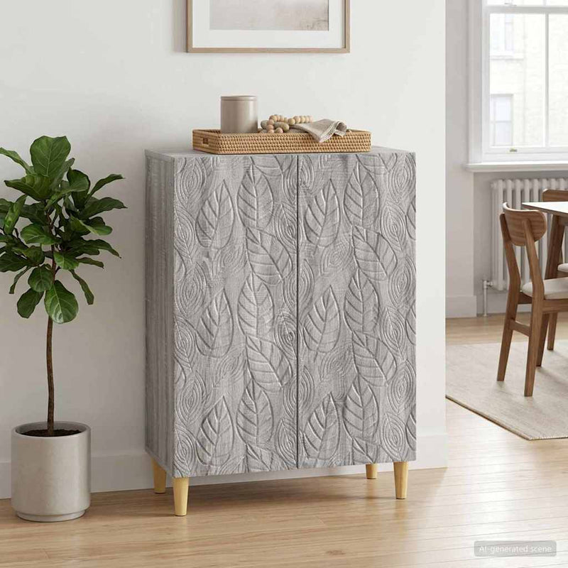 Bufet Sonoma gri 66 x 34,5 x 90 cm Lemn prelucrat