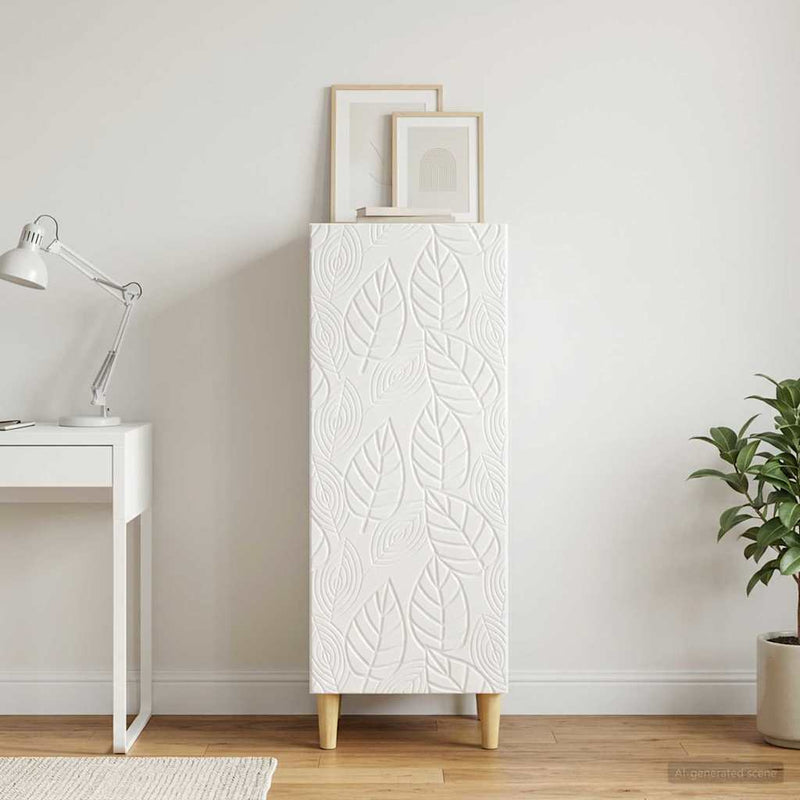 Bufet Alb foarte lucios 33 x 34,5 x 90 cm Lemn prelucrat