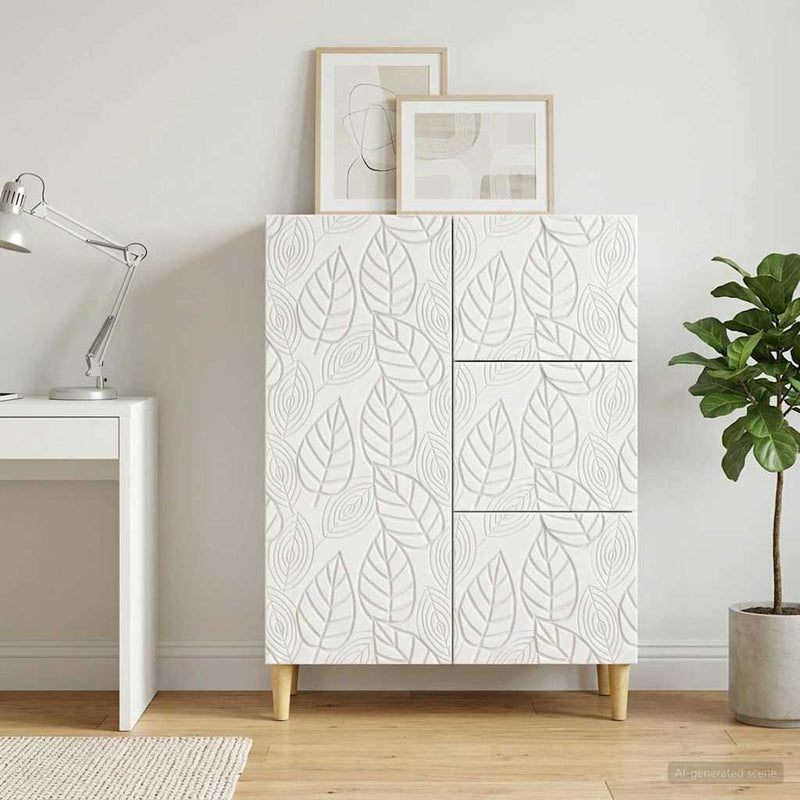 Bufet Alb 66 x 34,5 x 90 cm Lemn prelucrat