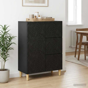 Bufet Negru 66 x 34,5 x 90 cm Lemn prelucrat