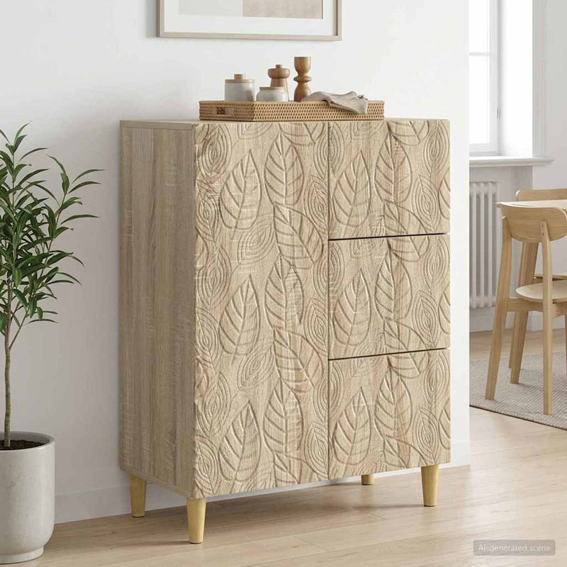 Bufet Stejar Sonoma 66 x 34,5 x 90 cm Lemn prelucrat