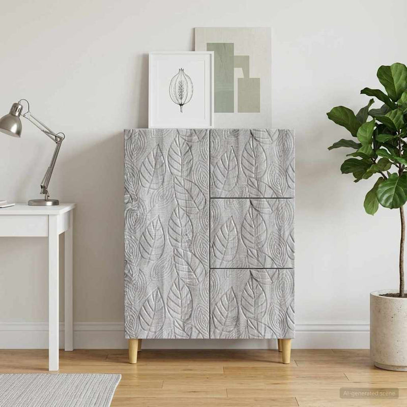 Bufet Sonoma gri 66 x 34,5 x 90 cm Lemn prelucrat