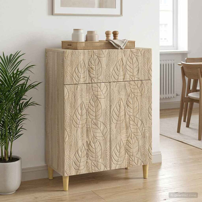 Bufet Stejar Sonoma 66 x 34,5 x 90 cm Lemn prelucrat
