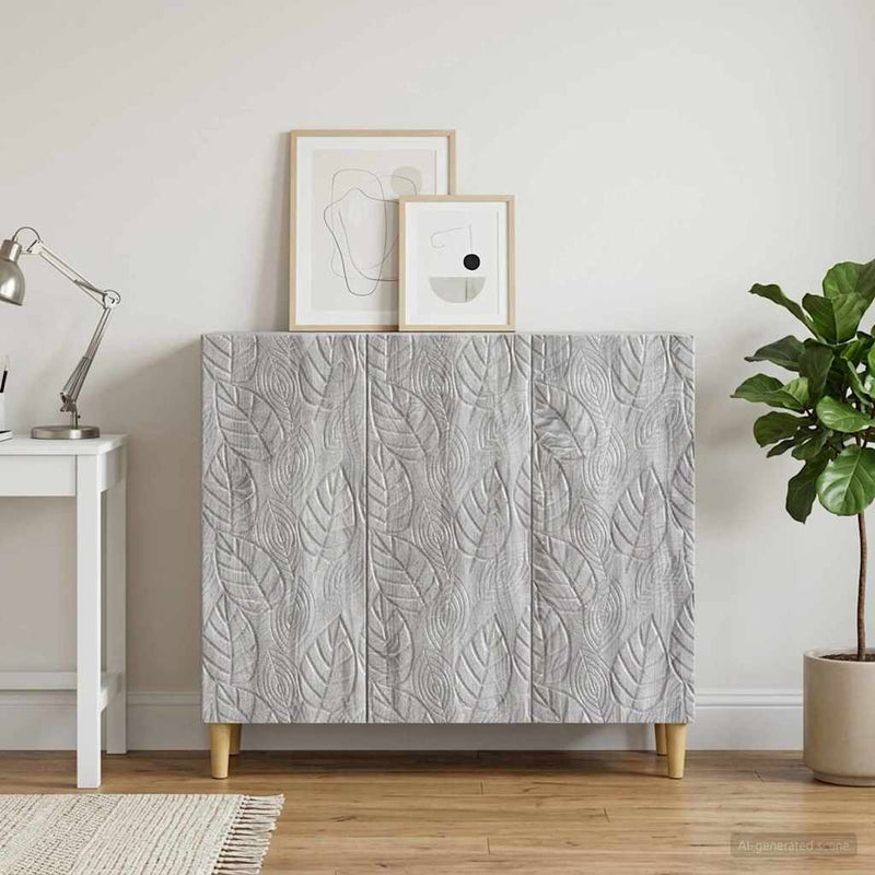 Bufet Sonoma gri 89 x 34,5 x 80 cm Lemn prelucrat