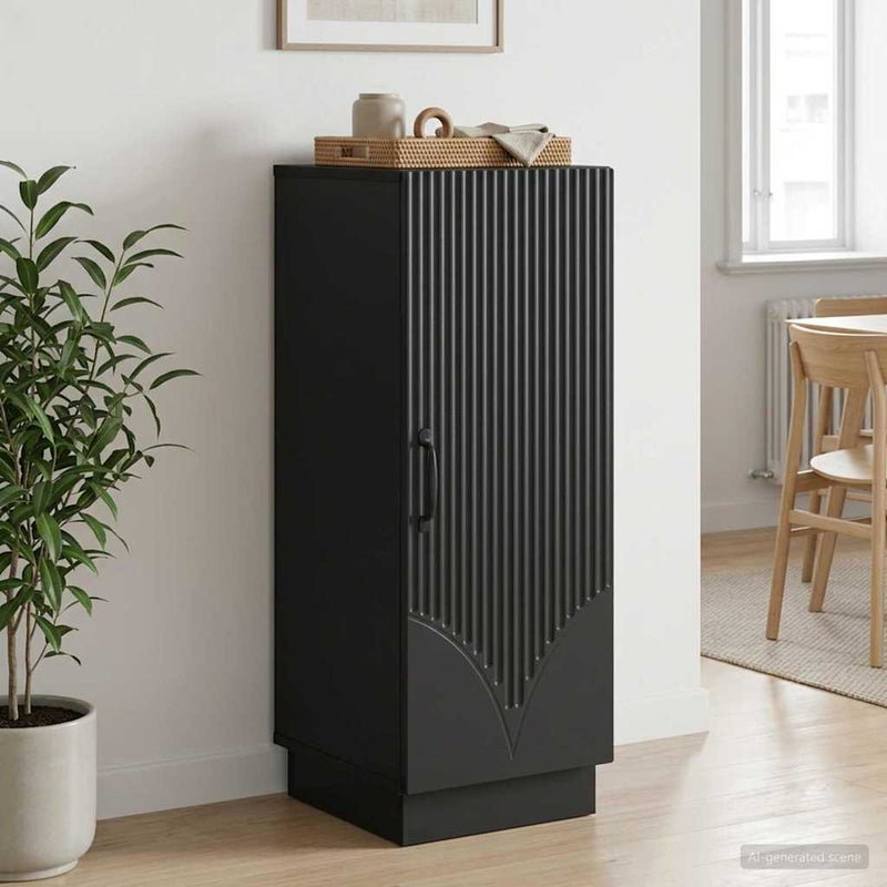 Bufet Negru 33 x 34,5 x 87 cm Lemn prelucrat