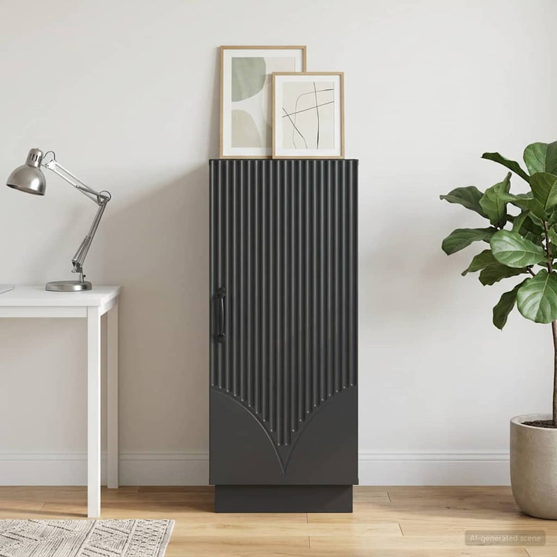 Bufet Negru 33 x 34,5 x 87 cm Lemn prelucrat