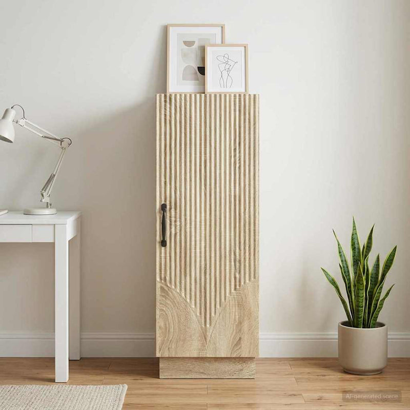 Bufet Stejar Sonoma 33 x 34,5 x 87 cm Lemn prelucrat