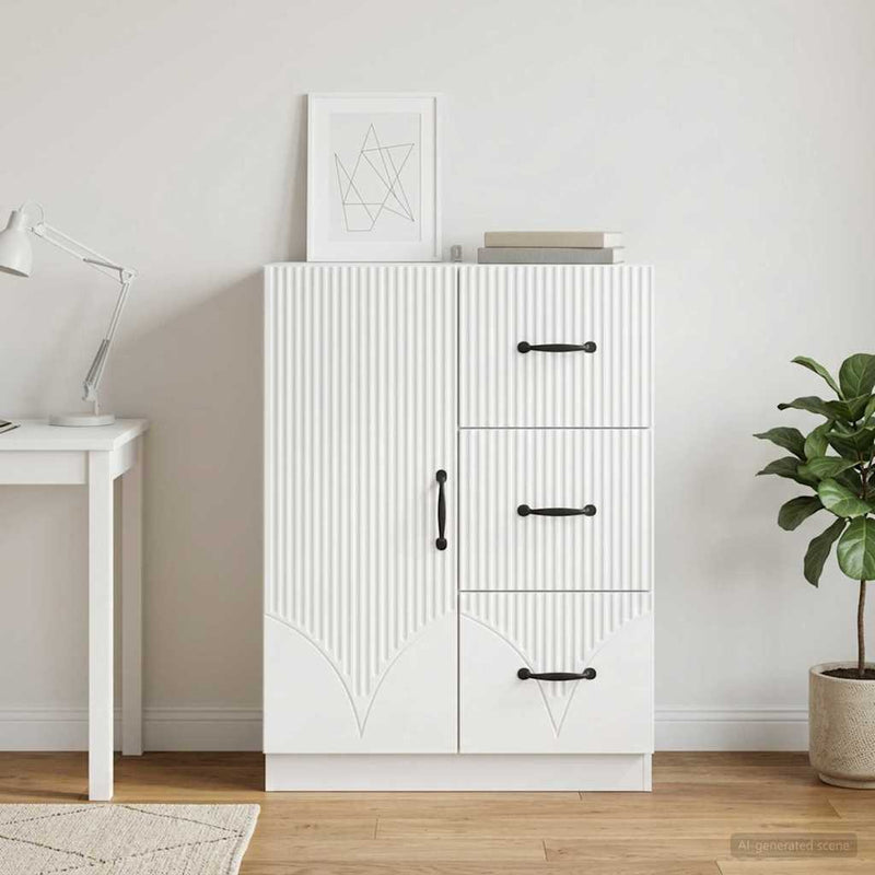 Bufet Alb 66 x 34,5 x 87 cm Lemn prelucrat