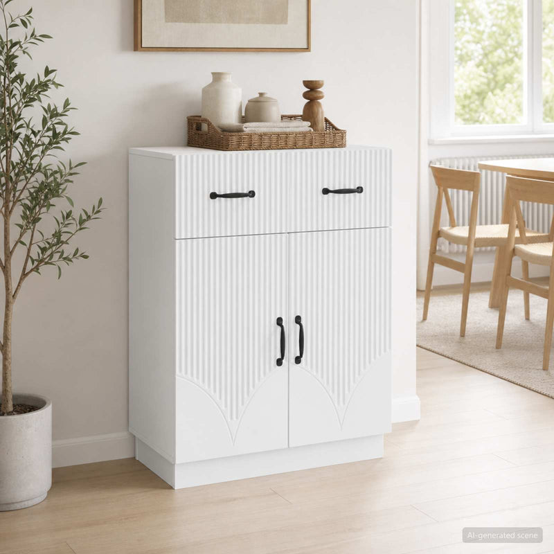 Bufet Alb 66 x 34,5 x 87 cm Lemn prelucrat