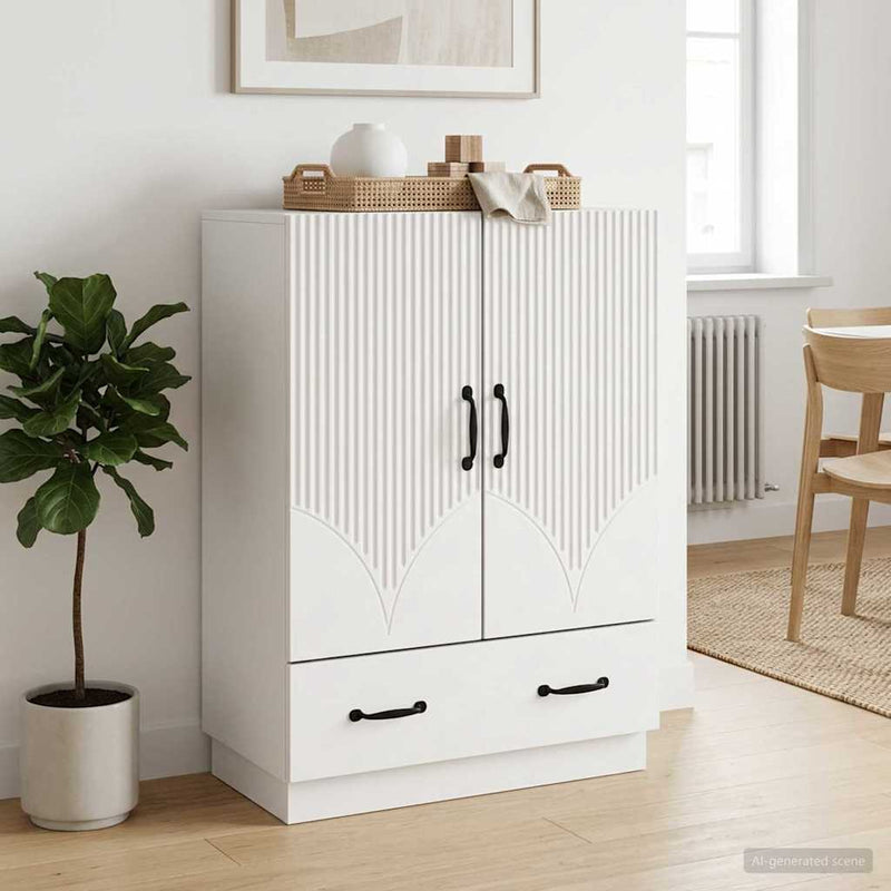 Bufet Alb 66 x 34,5 x 92 cm Lemn prelucrat