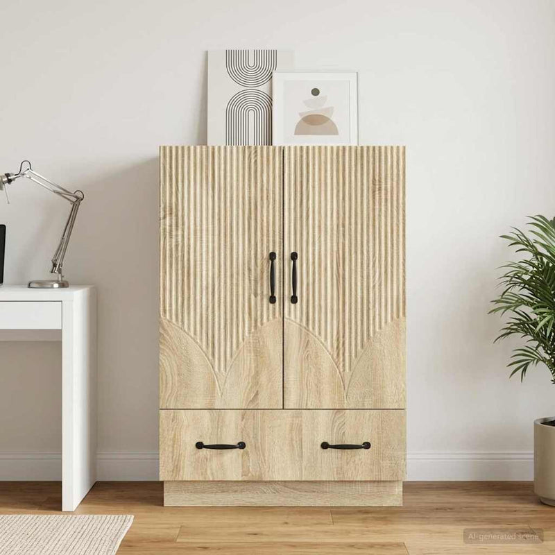 Bufet cu sertar Stejar Sonoma 66 x 34,5 x 92 cm Lemn prelucrat