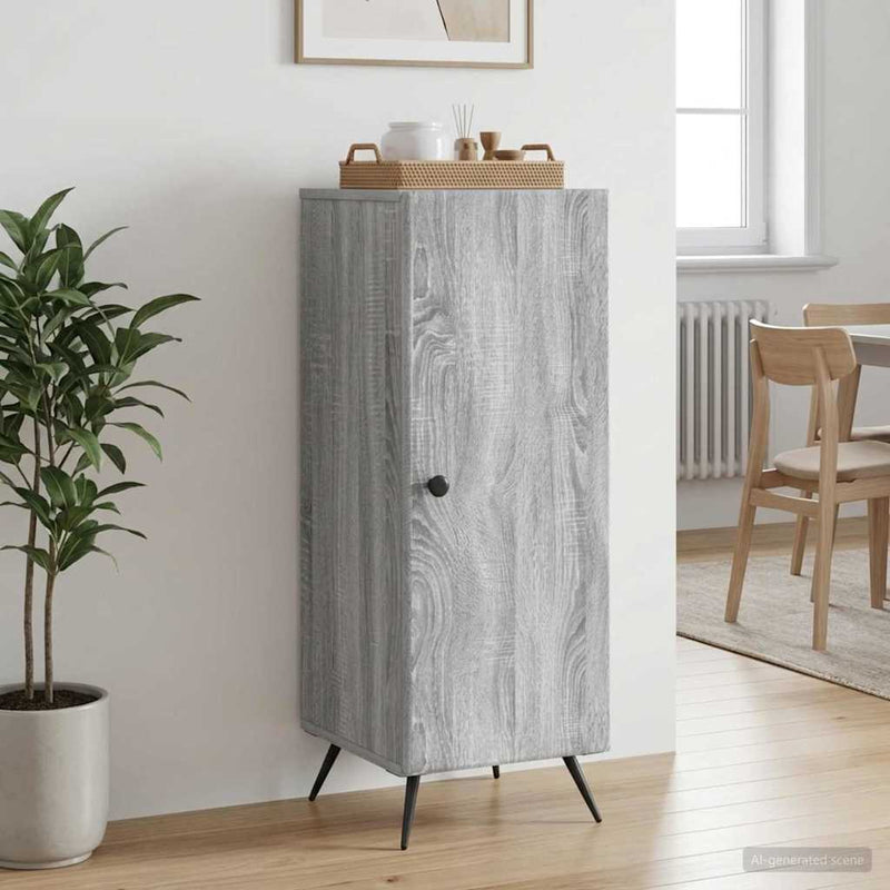 Bufet Sonoma gri 33 x 34,5 x 90 cm Lemn prelucrat