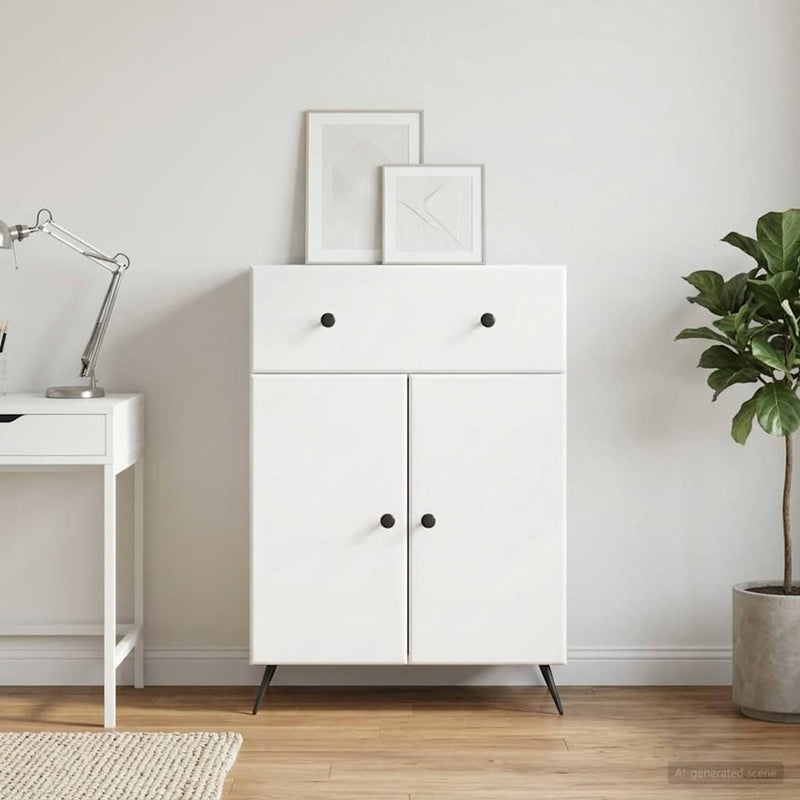 Bufet Alb 66 x 34,5 x 90 cm Lemn prelucrat